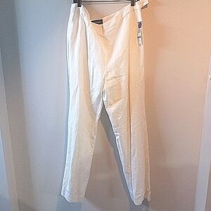 Evan Piccone Cream Linen Pants